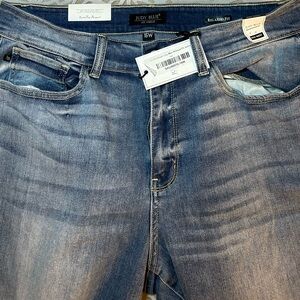 Judy Blue relaxed fit high waisted denim jeans 16w new with tags
